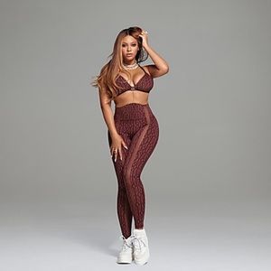 Ivy Park Adidas beyonce monogram sheer panel tights XS